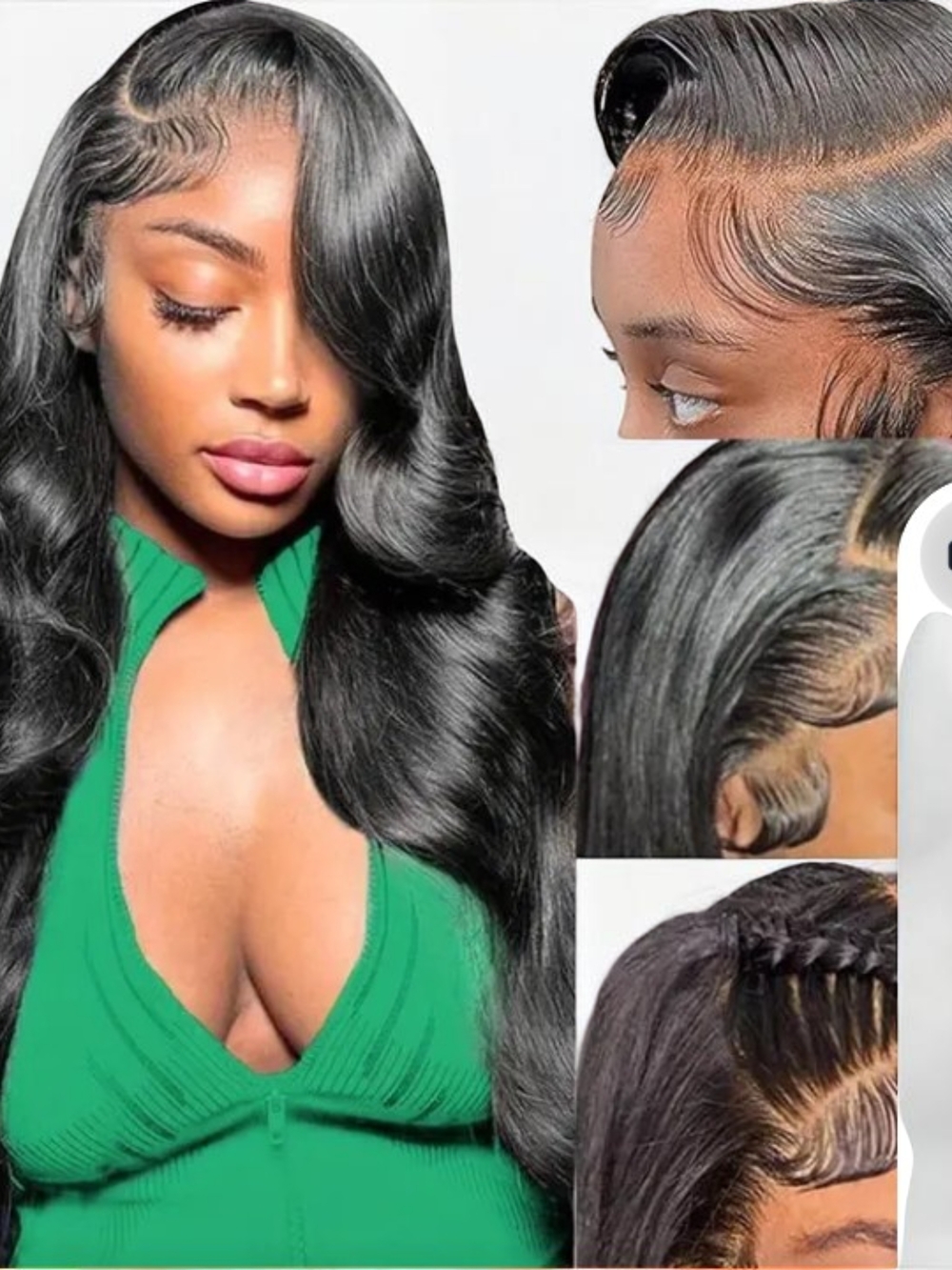 Amazon $100 Me:79 Black Body Wave Lace Front Wig